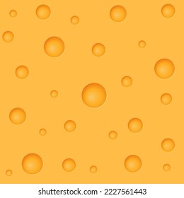 Cheese vector seamless pattern in realistic style. Creative background illustration