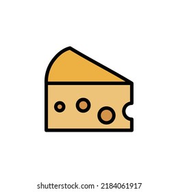 vector de queso para presentación de iconos de símbolo del sitio web