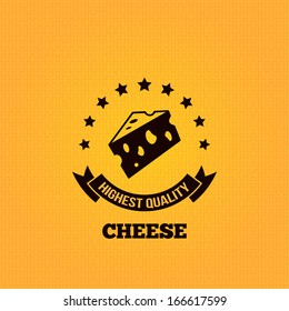 cheese vintage label design