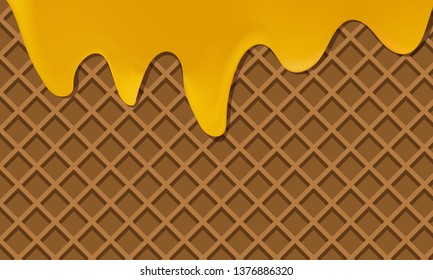 Cheese Wafer Chocolate. Vector illustration. EPS 10