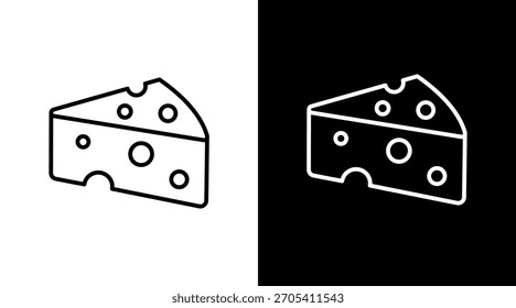 Diseño de conjunto de iconos de queso blanco