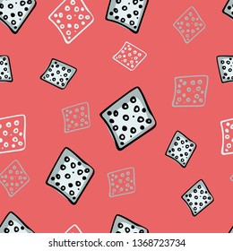 cheese white on pink background vector seamless pattern - Great for wallpaper,backgrounds,gifs,surface pattern design,packaging design projects