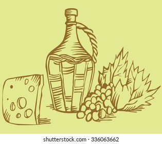 cheese wine grape