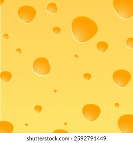 Cheese yellow background realistic illustration