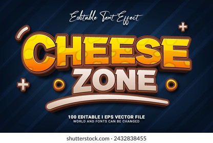 cheese zone editable text effect