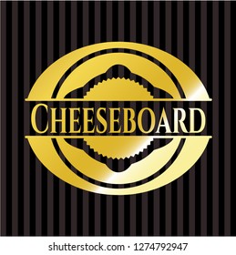 Cheeseboard gold badge or emblem