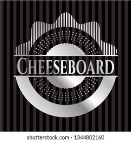 Cheeseboard silvery emblem or badge