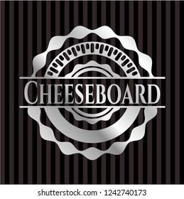 Cheeseboard silvery shiny badge