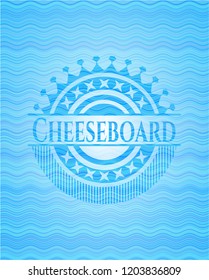 Cheeseboard water representation style badge.
