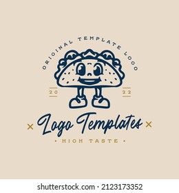 logotipo del personaje de cheeseburger. logotipo de la plantilla de personaje de cheeseburger sonriente.