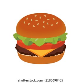 Käseeburger-Hamburger-Symbol