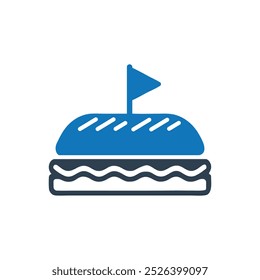 Cheeseburger Icon, Burger icon, Hamburger Cheeseburger Food Icon