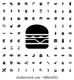 cheeseburger icon illustration isolated vector sign symbol