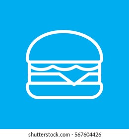 cheeseburger icon illustration isolated vector sign symbol