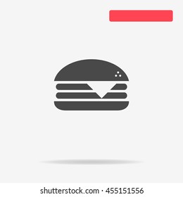 Cheeseburger icon. Vector concept illustration for design.