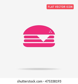 Cheeseburger icon. Vector concept illustration for design.