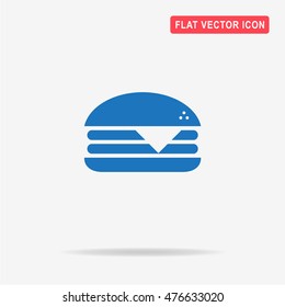 Cheeseburger icon. Vector concept illustration for design.