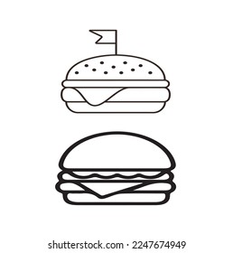 cheeseburger icon,isolated on white background