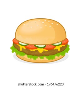 Cheeseburger illustration