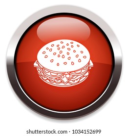 cheeseburger isolated vector icon