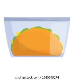 Icono de almuerzo Cheeseburger. Caricatura de cheeseburger icono del vector del almuerzo para el diseño web aislado en fondo blanco