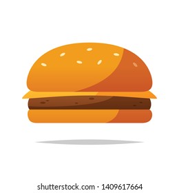 Cheeseburger vector isolated illustration design