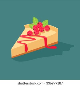 Cheesecake with currants