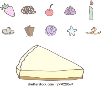 Cheesecake with different topping