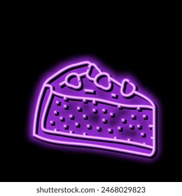 cheesecake food dessert neon light sign vector. cheesecake food dessert illustration