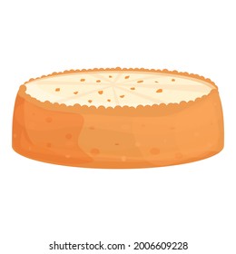 Cheesecake icon cartoon vector. Cheese cake. Slice piece cheesecake