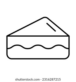 Cheesecake Icon Design For Personal And Commercial Use.