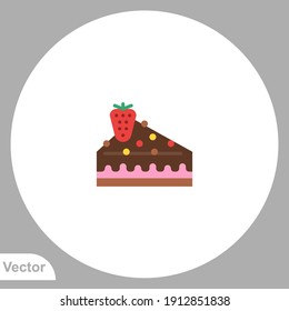 Cheesecake icon sign vector,Symbol, logo illustration for web and mobile