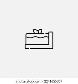 Cheesecake icon sign vector,Symbol, logo illustration for web and mobile