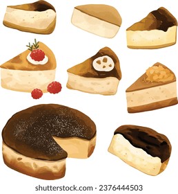 Comida de elemento de juego de ilusión Cheesecake