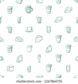 Cheeses and Drinks set. Background for printing, design, web. Usable as icons. Seamless. Color.