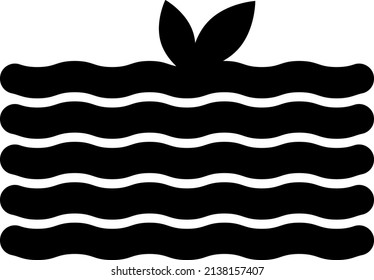 Cheesy Lasagna Glyph Food Icon 