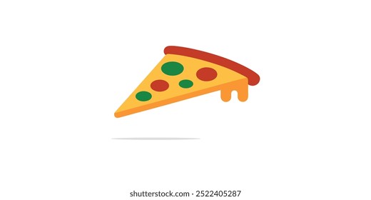 Ilustração de fatia de pizza de Pepperoni