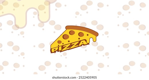 Ilustração de fatia de pizza de Pepperoni