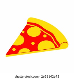 Cheesy Pizza Slice with Golden Brown Crust