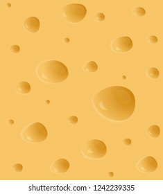cheesy textural seamless pattern with holes stock vector illustration