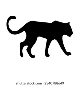 Cheetah african predator wild animal black vector 