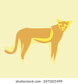 cheetah art freehand drawing vector