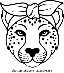 Cheetah With Bandana SVG Cut File is suitable for t-shirt, laser cutting, sublimation, hobby, cards, invitations, website or crafts projects. Perfect for magazine, news papers, posters, headers etc.