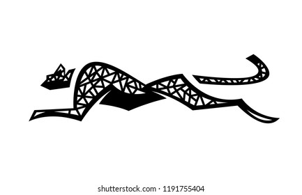 Cheetah big cat vector illustration