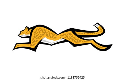 Cheetah big cat vector illustration