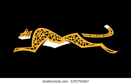 Cheetah big cat vector illustration