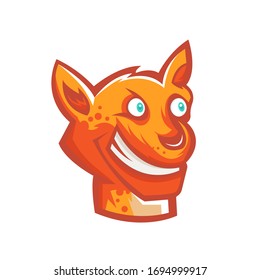 Cheetah cartoon mascot design illustration