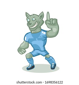 Cheetah cartoon mascot design illustration