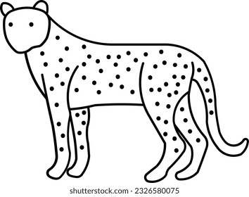 cheetah cat puma fast penther Outline
