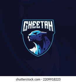 Cheetah-Zeichen-Logo, Gepard-Vektorsymbol.